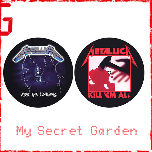 Metallica - Kill 'em all / Ride the Lightning Official Turntable Slipmat Set ***READY TO SHIP from Hong Kong***